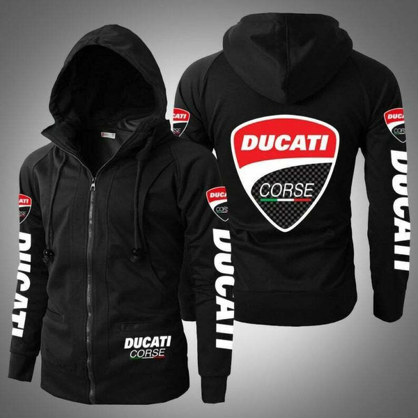 New Ducati 3D Printed Fashion Zip Hoodie Men Casual Sport Zipper Hooded ...