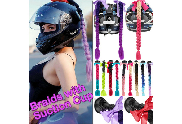 Girl helmet best sale with ponytail