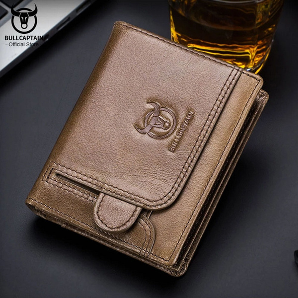 Photo Engraving PU Leather Men Wallets Card Holder Photo Holder Short  Casual Male Purse Note Compartmen