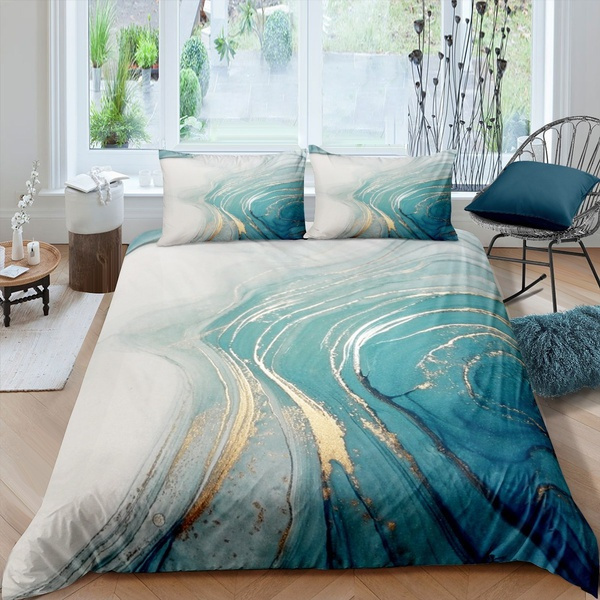 teal single duvet