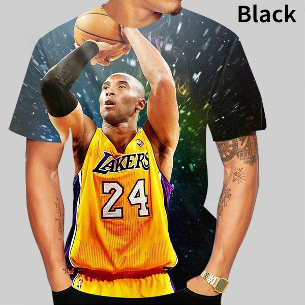 Kobe Bryant Short Sleeve 3D Print T-shirt Casual Top - Inspire Uplift