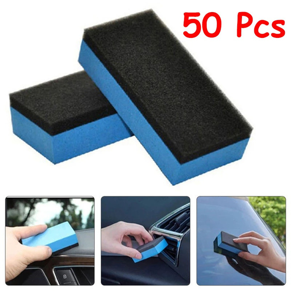 50Pcs Car Ceramic Coating Sponge Glass Nano Wax Coat Applicator