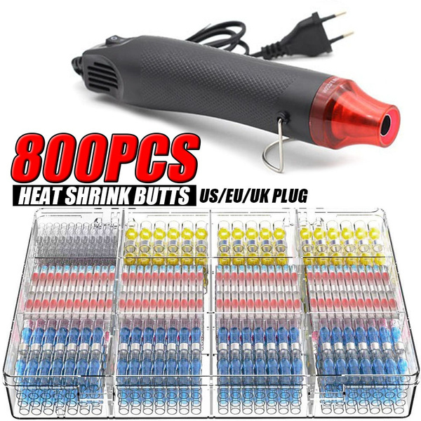 400/200x Waterproof Heat Shrink Wire Connectors Seal Butt Splice Crimp Terminals 