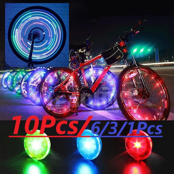10/6/3/1Pcsbicycle spoke lights, mountain bike wire lights, led hot