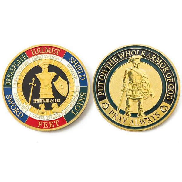 Put On the Whole Armor Of God Commemorative Challenge Coin Collection ...