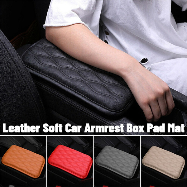 30*20cm Automobile General Leather Soft Car Armrest Pad Interior Car Armrest  Storage Box Pad Car Protector Waterproof Pad