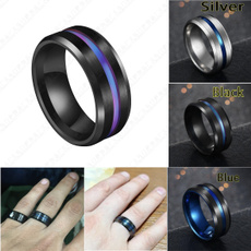 Blues, men_rings, Engagement Wedding Ring Set, 925 sterling silver