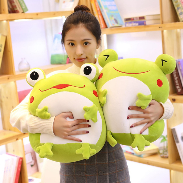 1 Piece 35 Cm New Soft Cute Frog Plush Toy Home Decoration Plush Animal  Function Pillow Gift Baby