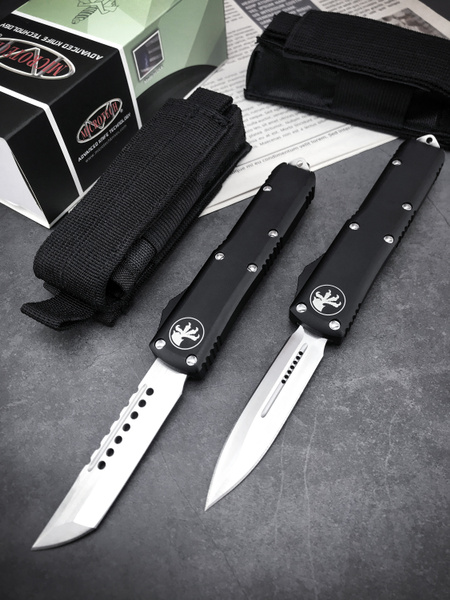 NEW Microtech Dual Automatic OTF Knife,High Quality D2 Steel Blade T6 ...