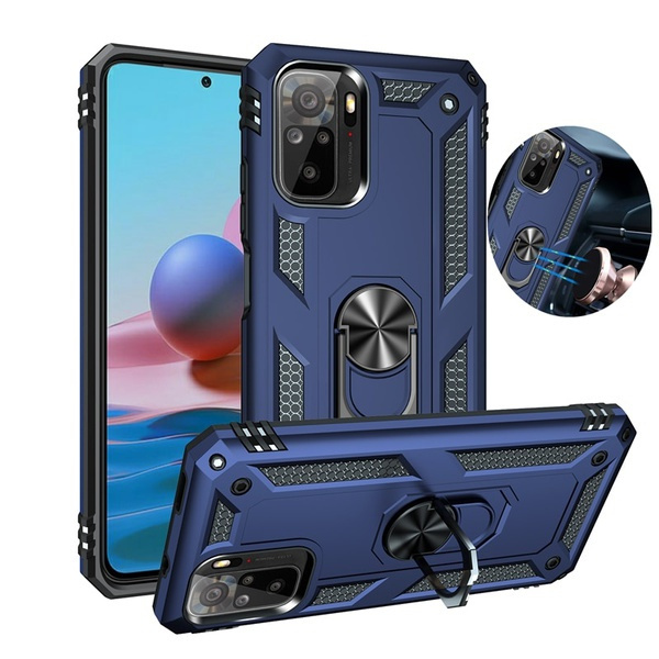 for Xiaomi Redmi Note 10 4G Case,Luxury Stand Holder Magnetic Car