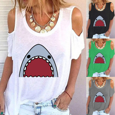 Summer, Shark, Fashion, printed shirts