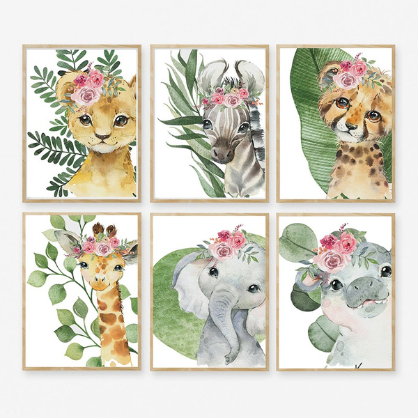Nordic Nursery Decor Posters and Prints Safari Animals Wall Art Canvas Painting Lion Elephant Leopard Zebra Giraffe Wall Pictures for Kids Room Baby Infant Toddler Boys Girls Bedroom Decor Frame NOT Included | Nordic Nursery Decor Posters and Prints Safari Animals Wall Art Canvas Painting Lion Elephant Leopard Zebra Giraffe Wall Pictures for Kids Room Baby Infant Toddler Boys Girls Bedroom Decor Frame NOT Included |