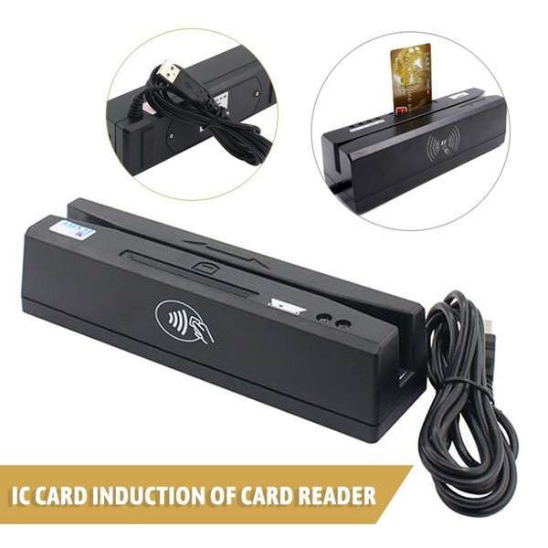 4-in-1 Magnetic Stripe Credit Card EMV IC Chip RFID PSAM Reader Writer YL160 