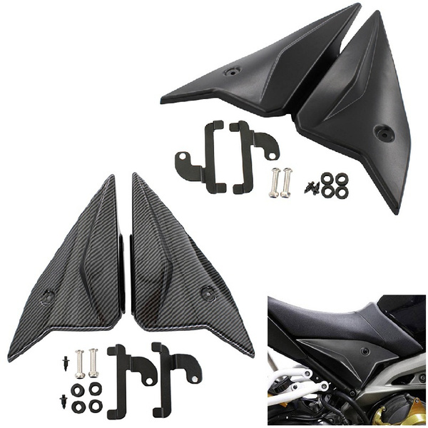 Headlight Front Panel Cover Bracket Fairing Cowl Kit For Yamaha MT-09 2017-2019 Black ABS