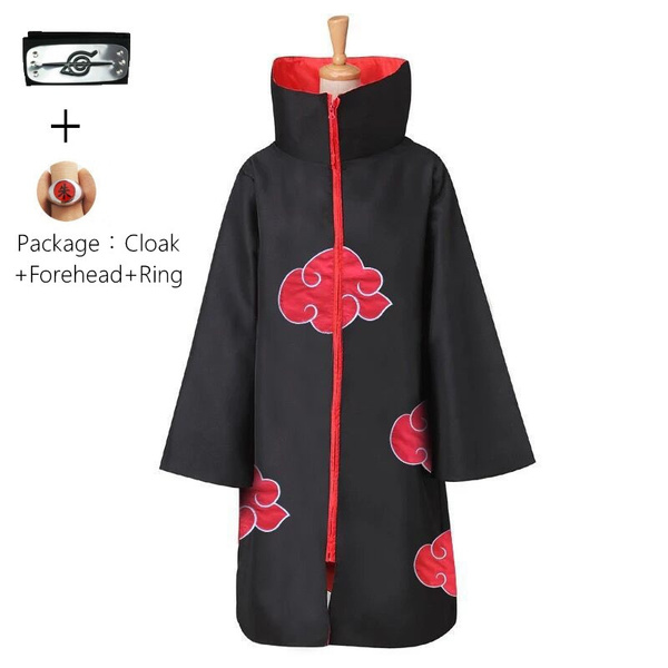 Naruto Sasuke Cloak COS Eagle Organization Cloak Itachi Akatsuki Hat Cloak  Cosplay