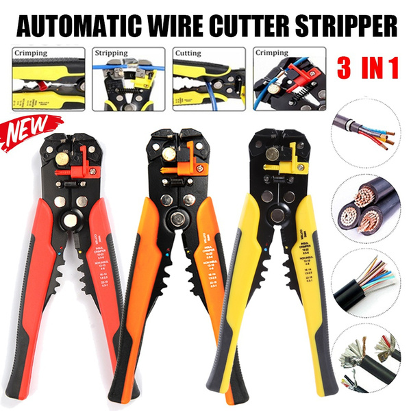 Wire Stripper Multi Function 3 In 1 Cables Cutting Pliers Electrician Hand Tools 