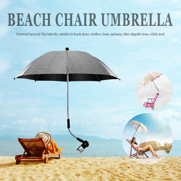 Outdoor Camping Fishing Beach Umbrella Adjustable Universal Shade Umbrella  Suitable for Beach Chair Stool Boat Stroller etc. (Adult & Children)