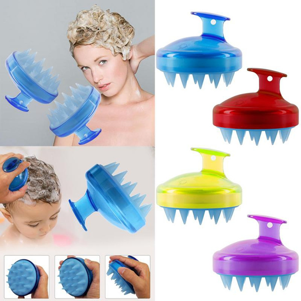 Cleaner Tools Silicone Hair Scalp Massager Brush Massaging Shampoo