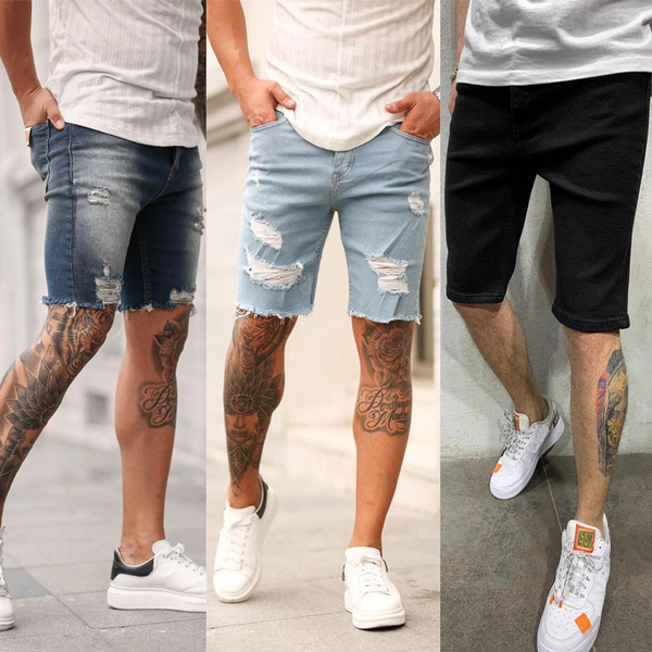 Buy The Indian Garage Co Men Blue Slim Fit Denim Shorts - Shorts for Men  17317976 | Myntra