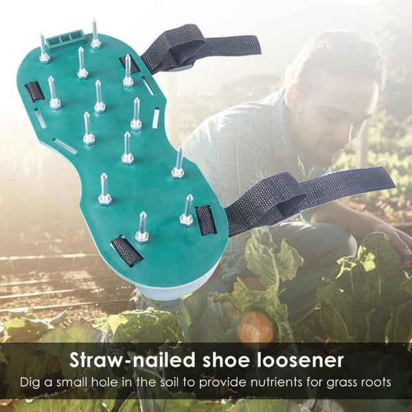 Garden Lawn Aerator Nail Shoes garden Yard Cultivator Loose Soil Lawn