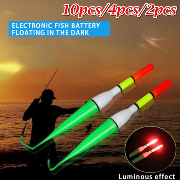 10pcs/4pcs/2pcs Electronic LED Lights Fishing Float Luminous Battery Bobber  Fishing Tackle Fishing Gear Pesca Accessories