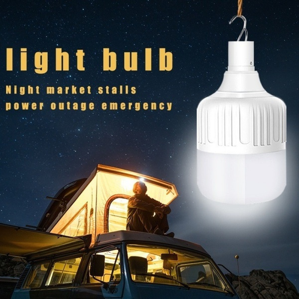 Outdoor Night Portable LED Light Bulb Waterproof Rechargeable Lantern ...