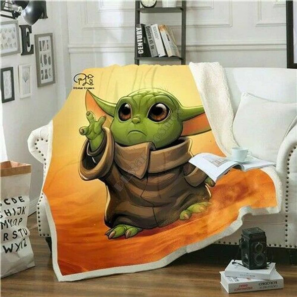 Baby yoda tie cheap blanket