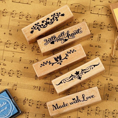 artstamp, woodenseal, stampingplate, Vintage