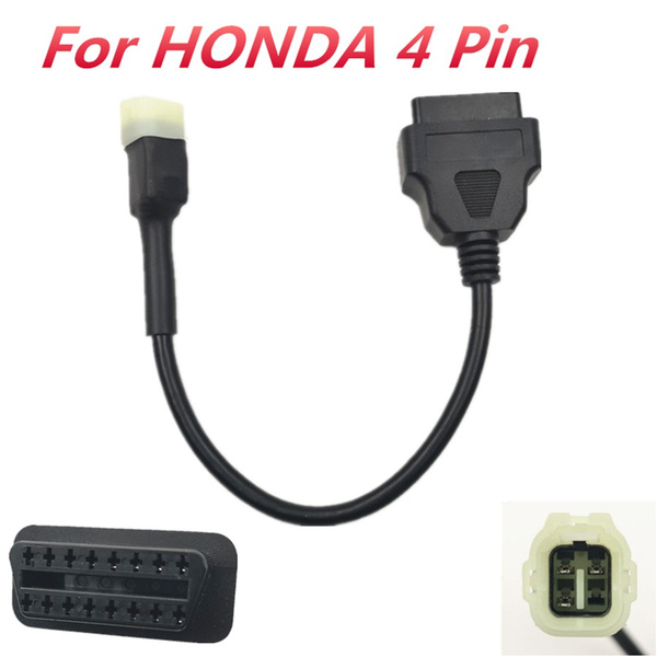 4 Pin OBD2 Diagnostic Code Reader Adapter Scanner CABLE for HONDA Motorcycle ATV Wish