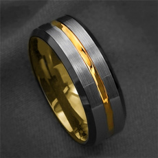 8MM, wedding ring, gold, Engagement Ring