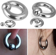 Steel, punk earring, earexpander, Stainless Steel