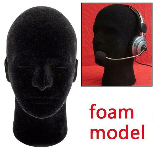 Fashion Male Styrofoam Foam Mannequin Manikin Model Head Wigs Cap
