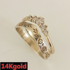 DIAMOND, wedding ring, gold, Simple