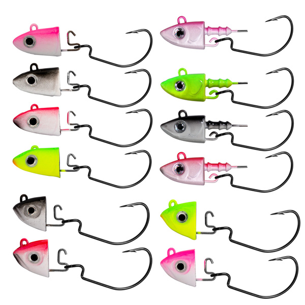 THKFISH 2PCS 10g 12g 25g Shad Swimbait Jig Heads For Bass Fishing ...