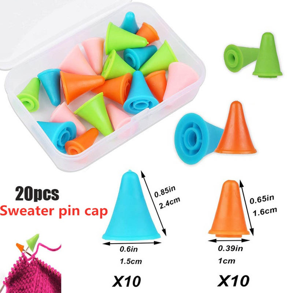Delysia King Sweater needle cap knitting needle point protector with plastic box Wish