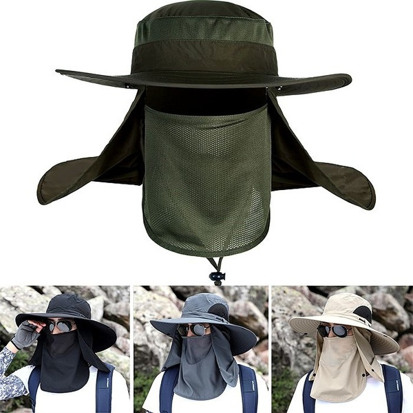 Delysia King Men's spring and summer outdoor waterproof sunscreen  breathable fisherman hat folding hat
