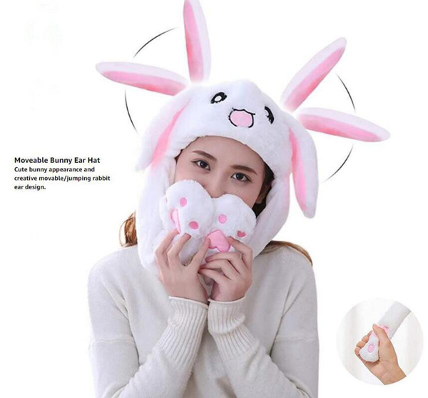 Bunny Ears Plush Hat Cute Bunny Hats 
