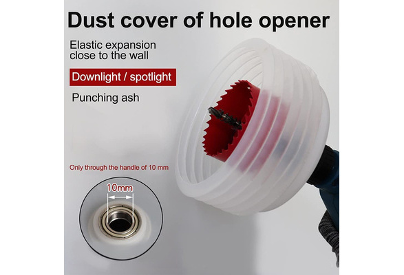 Hole Saw Dust Cover With Bowl-shaped Design Dustproof Anti-leak Non-slip  Sponge For Air Condition