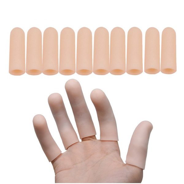 Finger Sleeves, 10 PCS Gel Finger Protector for Thumb, Trigger