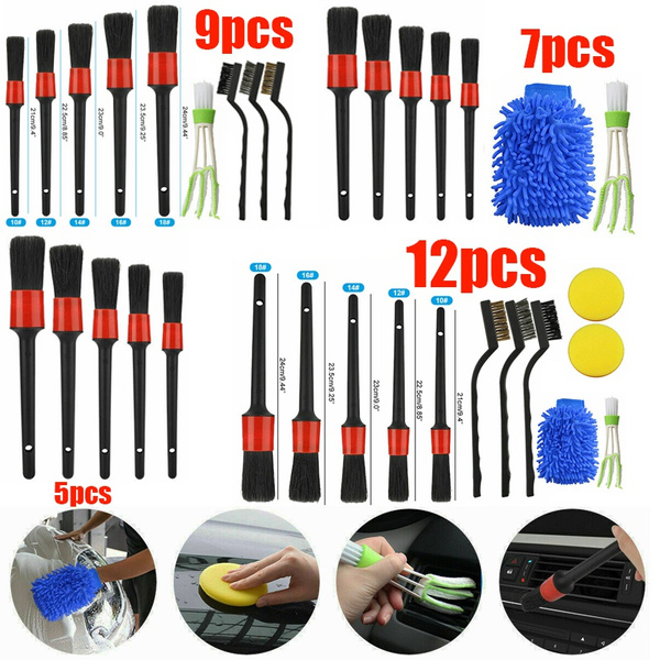 12pcs Auto Car Detailing Brush Set Car Interior Cleaning Kit for