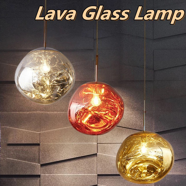 glass lava pendant light