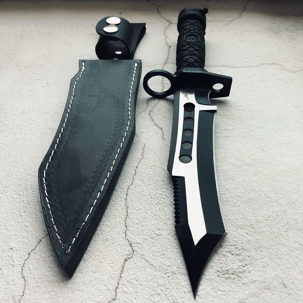 12inch Military Tactical Hunting Knives Jungle Combat Dagger Bayonet ...