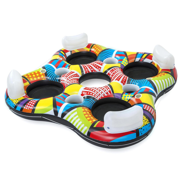 Bestway HydroForce Groovy Rapid River Quad Tubing Float with BuiltIn