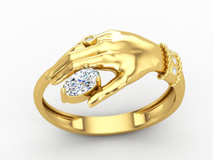 exquisite jewelry, wedding ring, gold, Simple