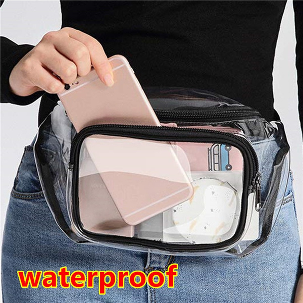 clear pvc bum bag