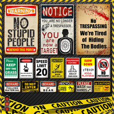plaquesampsign, cautionsign, warningsign, Home Decor