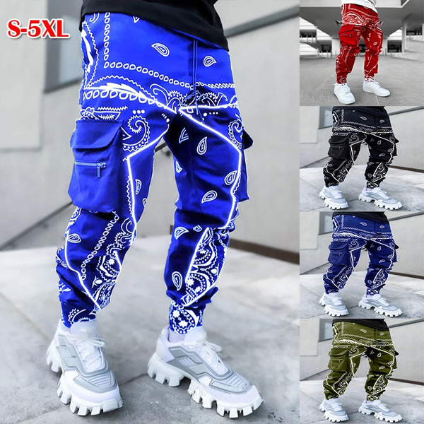 Blue bandana online sweatpants