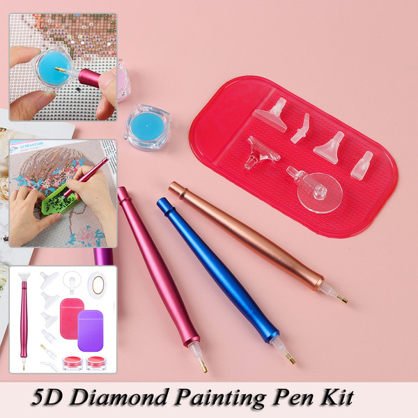 13PCS 5D Diamond Painting Pen Alloy Point Drill Pens Cross Stitch  Embroidery DIY Craft Nail Art Diamond Painting Accessories