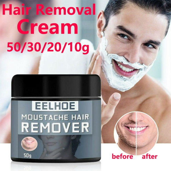 Eelhoe 10 20 30 50g Efficient Men Beard Hair Removal Cream Mild Painless Facial For Men Facial Hair Removal Depilatory Paste Moustache Remover Cream