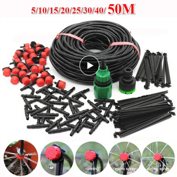 5-30M Garden DIY Micro Drip Irrigation System Plant Self Automatic Watering Hose
